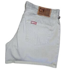 Polo Jeans Company Women Shorts, Ralph Lauren Olive-Tan 5" Chino Shorts, Sz 8